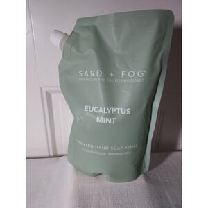 SAND + FOG EUCALYPTUS MINT Scented Hand Soap Refill 34 fl. oz New